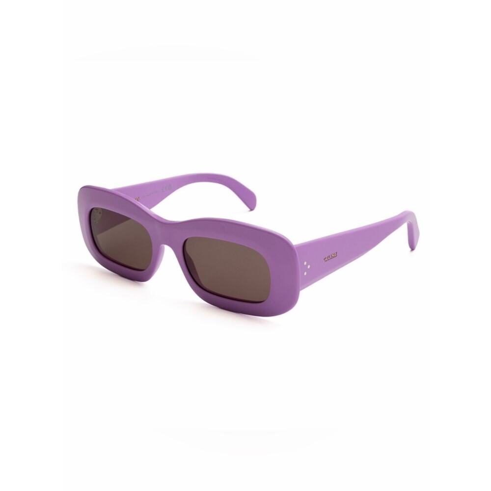 NEW!!! Celine CL40294I 78A Purple Rectangular Sunglasses Dark Lenses Authentic